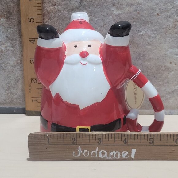 Tii Collections Upside Down Santa Claus Ceramic Mug Hand Stand Christmas Coffee - Picture 8 of 16